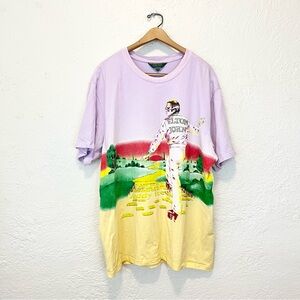 Teddy Fresh Elton John T-Shirt 3XL Rhinestone Glitter Yellow Brick Road